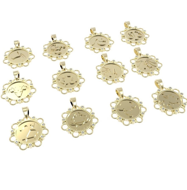Zodiac Icon Pendant