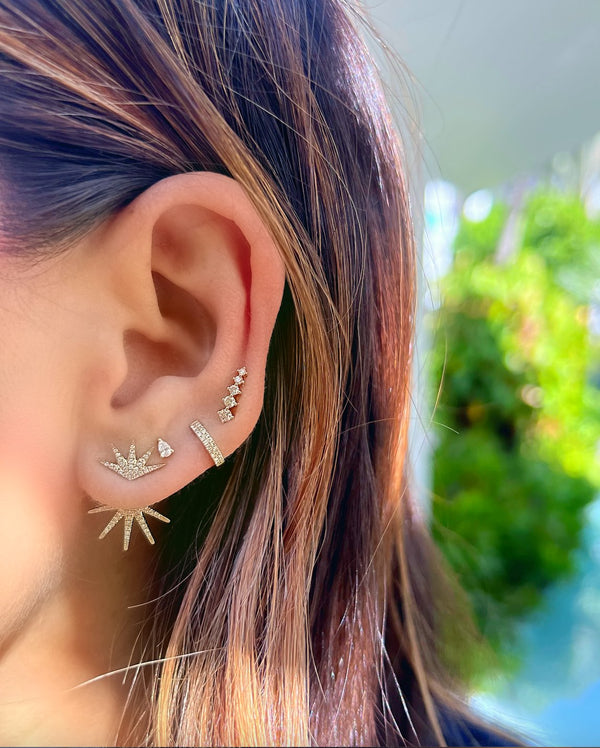Mini Diamond Crawler Earring