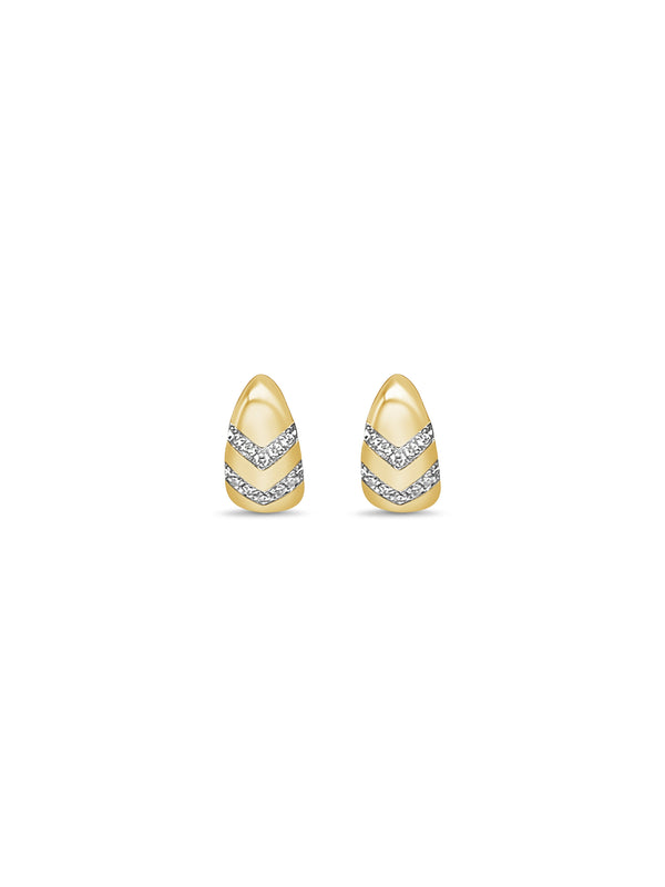 The Diamond Chevron Drop Earrings