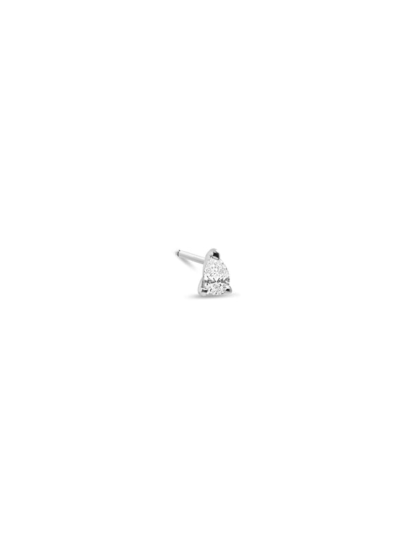 Mini Pear Shape Diamond Stud(s)