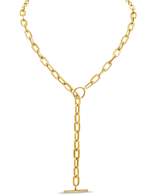 Diamond Bar Toggle Necklace