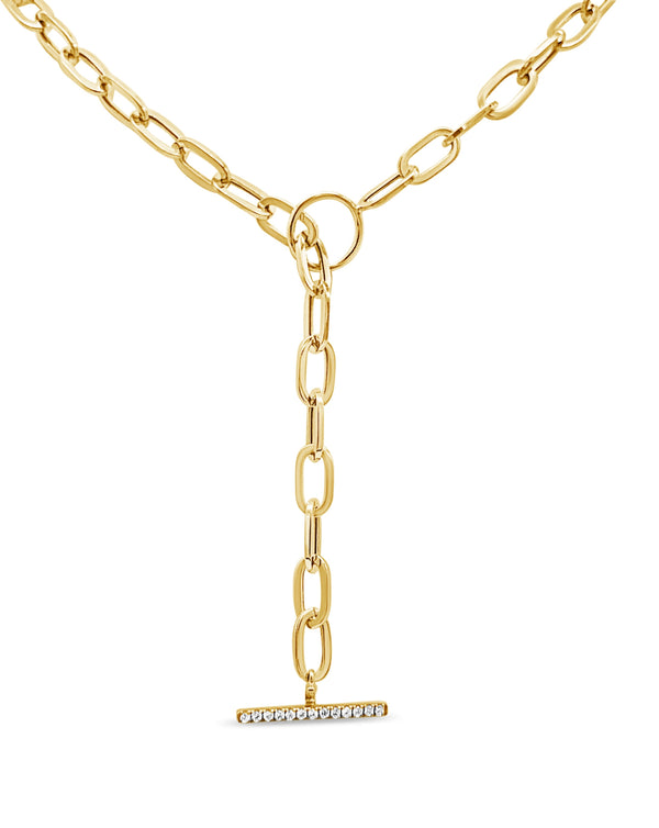 Diamond Bar Toggle Necklace