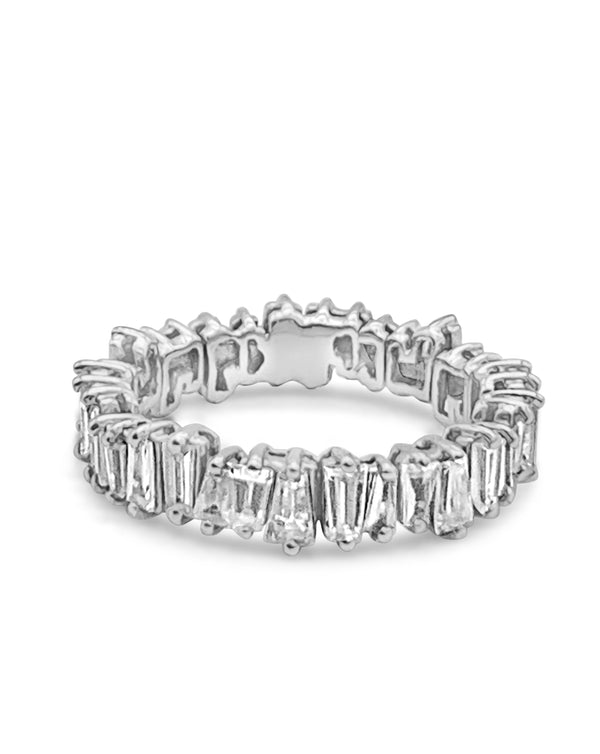 Tapered Baguette Eternity Band