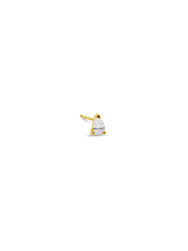 Mini Pear Shape Diamond Stud(s)