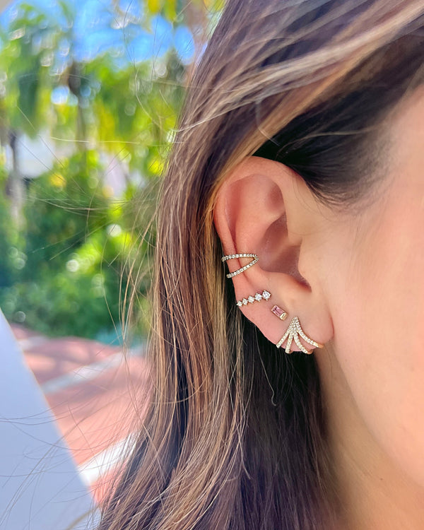 Mini Diamond Crawler Earring