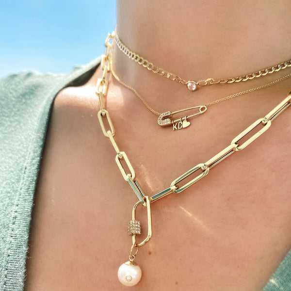 The Love Safety Pin Necklace